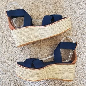 Tory Burch frieda espadrillas blue